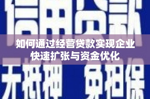 紫云如何通过经营贷款实现企业快速扩张与资金优化