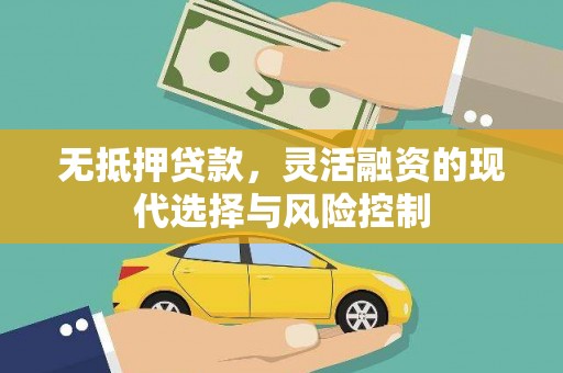 紫云无抵押贷款，灵活融资的现代选择与风险控制