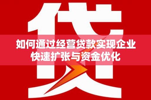 紫云如何通过经营贷款实现企业快速扩张与资金优化