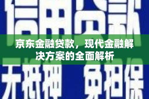 紫云京东金融贷款，现代金融解决方案的全面解析