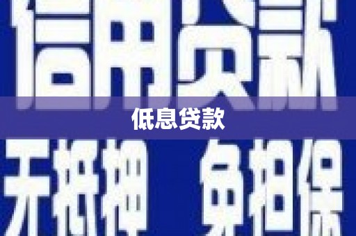 紫云低息贷款