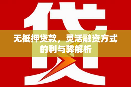 紫云无抵押贷款，灵活融资方式的利与弊解析